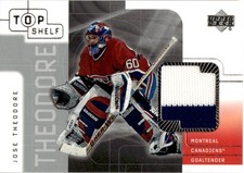 2001-02 Upper Deck Top Shelf Jerseys Jose Theodore Montreal Canadiens #JO