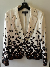 ESCADA SHORT BLAZER COTTON BLEND IN WHITE IRR...
