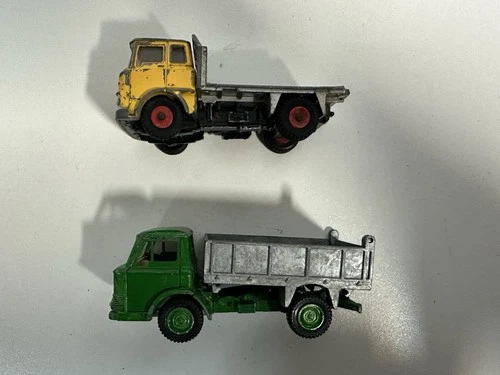 vintage dinky diecast Ford & Bedford Tipper Trucks