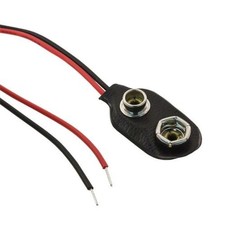 5PC Keystone Electronics 232 BATT CONNECTOR SNAP 9V 4" LEADS