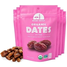 Mavuno Harvest Direct Trade Organic Dried Fruit, Dates, 4 Ounce (Pack of 6)