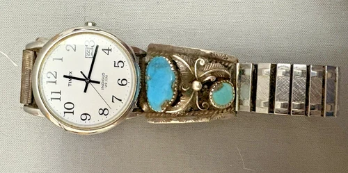 Vintage Jewelry - Timex - Indiglo - WR30M - Watch - Sterling Band - Working
