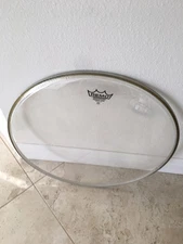 REMO WEATHER KING EMPEROR CLEAR  22" BASS DRUM BATTER HEAD MADE IN USA VERY GOOD