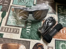 NEW WILEY X  HUDSON BLACK GOLD POLARIZED AUTHENTIC FRAME SUNGLASSES