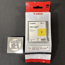 Canon PFI-120 Y Ink Cartridge Tank GENUIN 130ml Expired New Unopened PFI-120Y