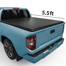 5.5FT Bed Soft Roll Up Tonneau Cover for 2022-2024 2026 Toyota Tundra Truck