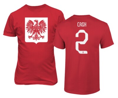 Poland Soccer #2 Matty Cash World Football Adult and Youth T-Shirt