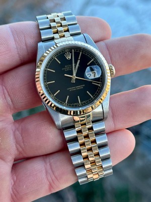 1990 Rolex Datejust 16233 Steel \u0026 Gold 