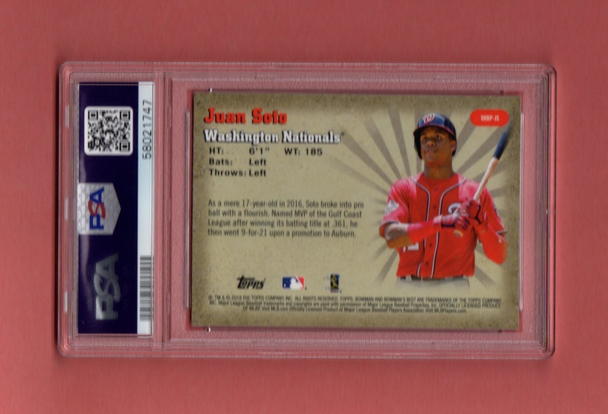 JUAN SOTO 2018 BOWMAN'S BEST PERFORMERS REFRACTOR ROOKIE RC JUAN SOTO 2018 BOWMAN'S BEST PERFORMERS REFRACTOR ROOKIE RC