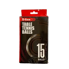 D-Xam Ping Pong Table Tennis Balls 15 Pack White Open Box