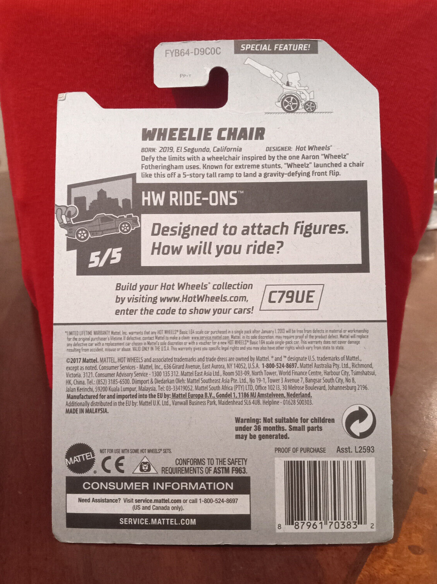 Hot Wheels (Aaron “Wheelz” Fotheringham) WHEELIE CHAIR - HW Ride