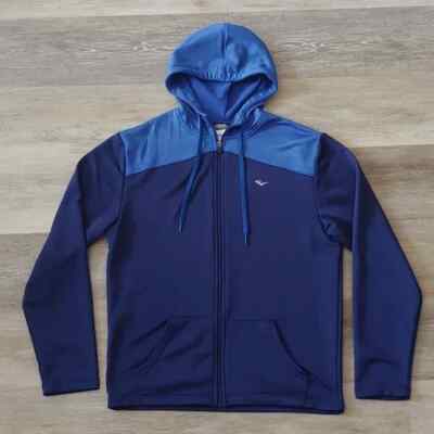 Everlast Men's Full Zip Hooded 100% Polyester Jacket Blue Size M