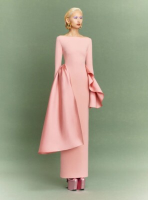 AUTH Solace London The Kiana Maxi Dress in Putty Pink UK  10
