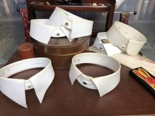 Vintage Starched Stiff Detachable Collar for your Collarband Tunic shirt. Man...
