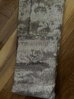 1 JCP Sheer Patina Window Scarf 59” W X 216”L.  Chocolate/plum Multi Color New — photo 4