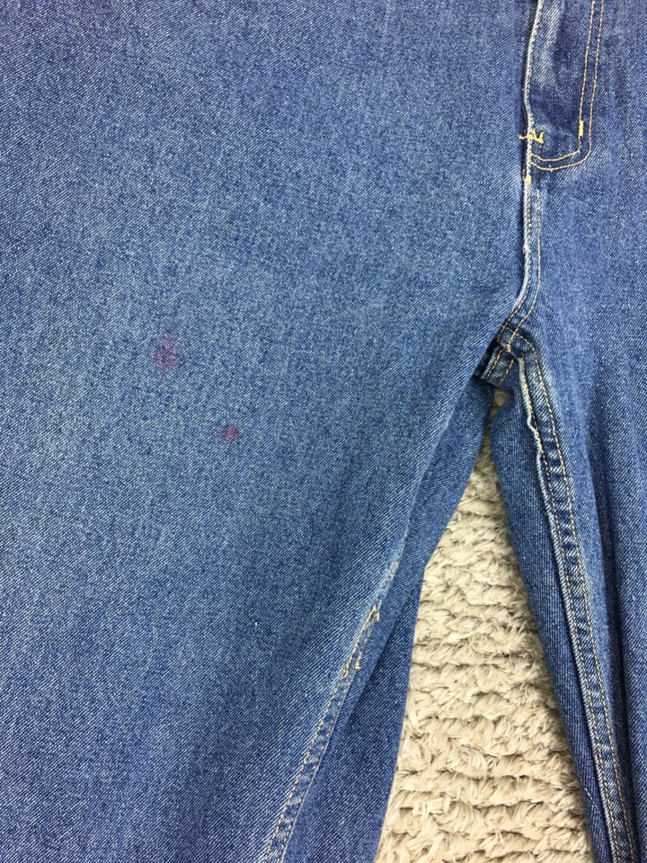 Duke Straight Leg Jeans Mens Size 46x32 Blue Dark Wash Denim Straight Leg - Image 4 of 4