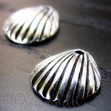 Seashell Wholesale Silver Plated Pendant Charm Findings C4191 - 10, 20 Or 50PCs