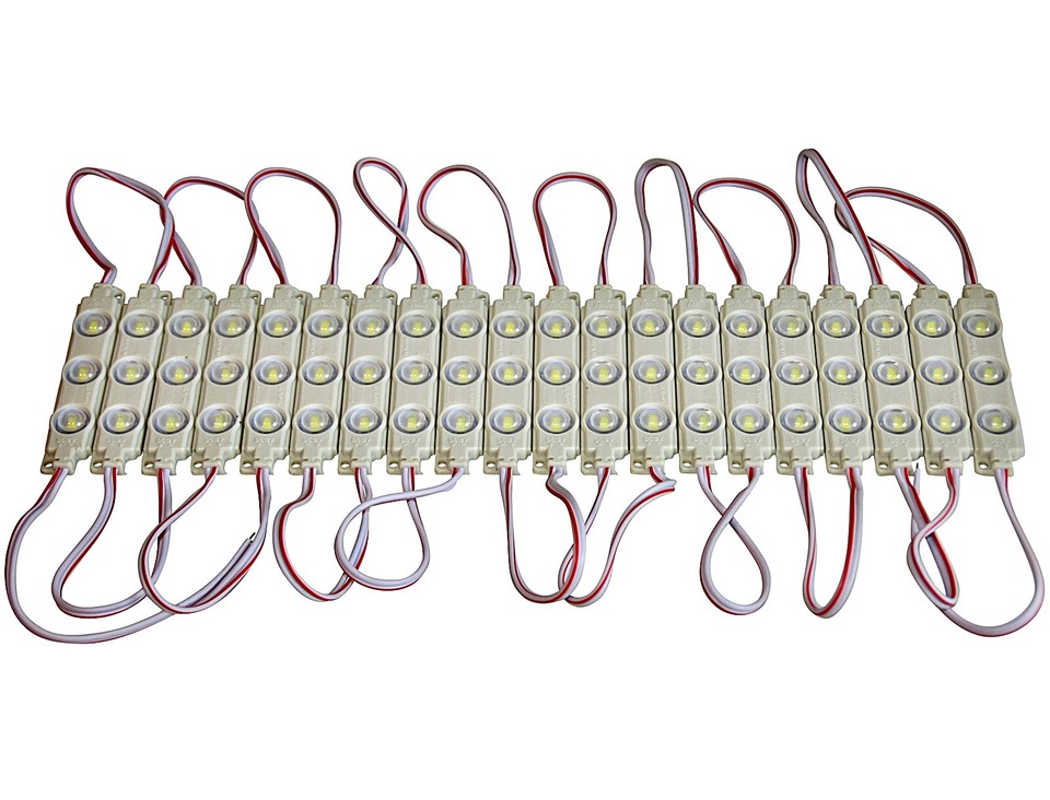 10x 20x 50x 100x LED Modulo Bianco Alimentatore 12V 3x - Foto 8