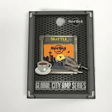 Hard Rock Café Seattle LE Global City Amp Series Pin New Coffee Space Needle