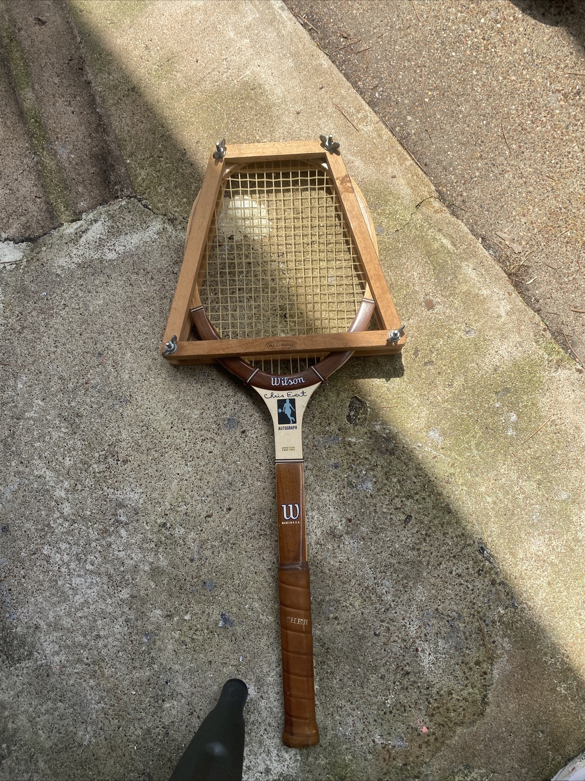 Collectible Vintage Wilson Chris Evert Autograph Tennis Racket Racquet