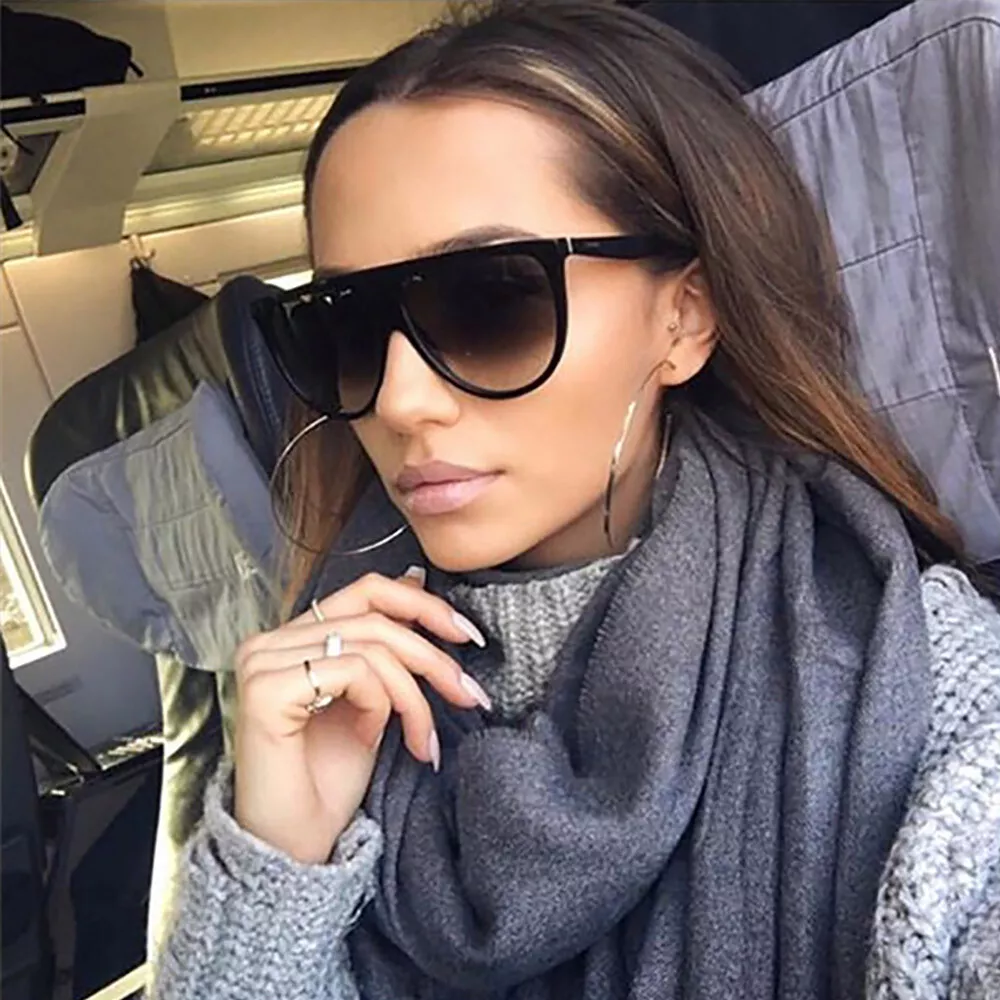 Oversized square mirror shop sunglasses