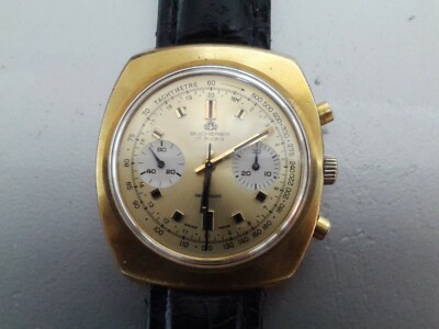 Mans bucherer chronograph watch Gold Excellent condition UK