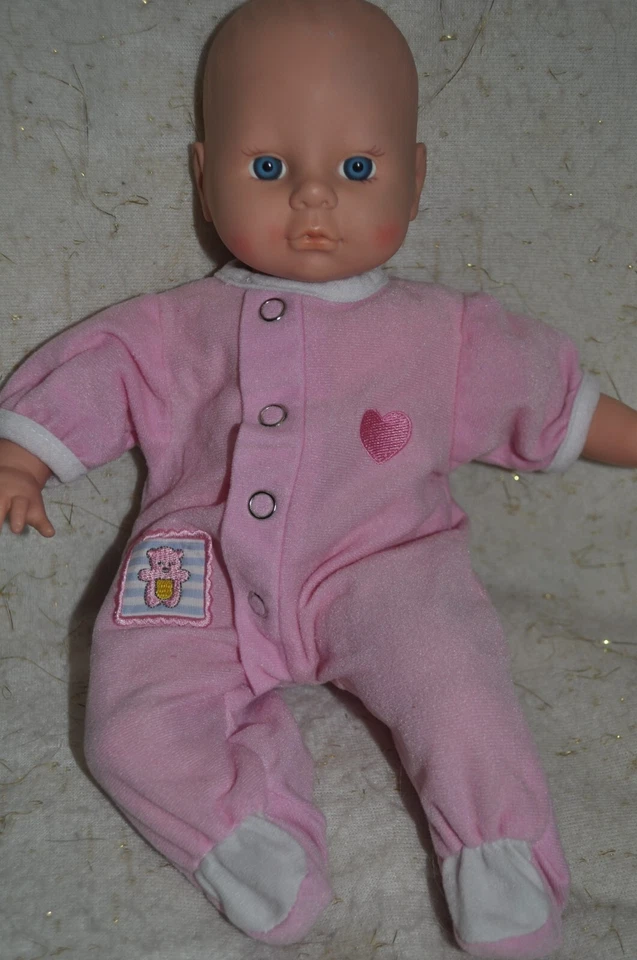 Muñeca bebé Cititoy 1997 vintage 15" ojos azules trajes adicionales accesorios Foto 3 de 4