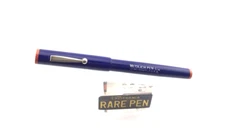 Vintage Weidlich  Fountain Pen BLUE   14K Med nib NEAR MINT Restored