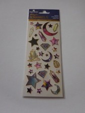 Crafts Stickers PH Gold Trim Star Gazer Moon Crystals Purple