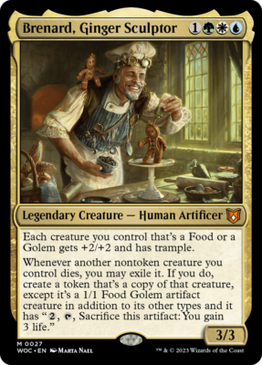 golem deck mtg commander Brenard, Ginger Sculptor FOOD TOKENS Magic Custom  CommanderComplete destroy target permanent. Geode Golem