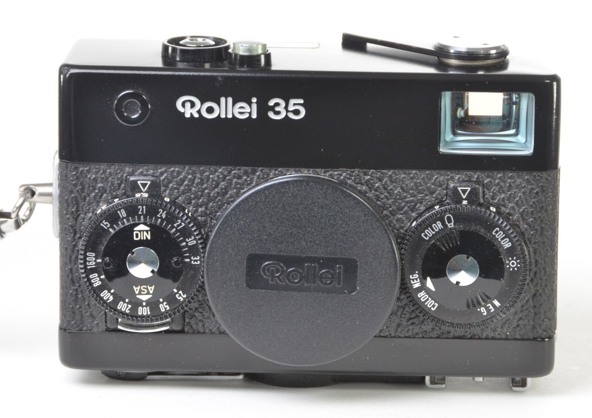Rollei 35 Black Tessar 40mm f/3.5 35mm Film Camera, CLA'd