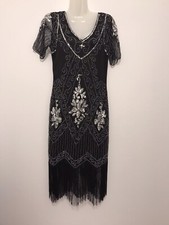 Formal Evening embellished beaded sequin dress women’s size medium