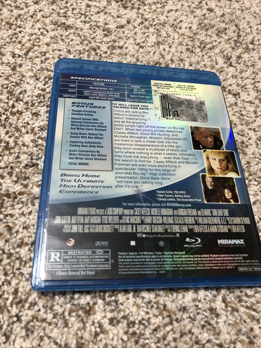 その他 Gone, Baby, Gone (Gone, Baby, Gone) Gone Baby Gone [Blu-ray] Movie 2008 31398137481| eBay