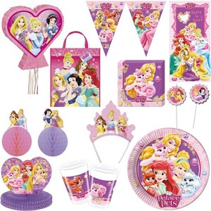 Princesse Palace Animaux Anniversaire D Enfant Fete Deco Raiponce Arielle Set Ebay
