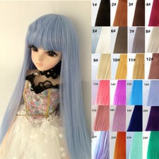 Dolls Wigs Accessories Straight Long Hair for 1/3 1/6 1/8 BJD Doll 25 colors Wig