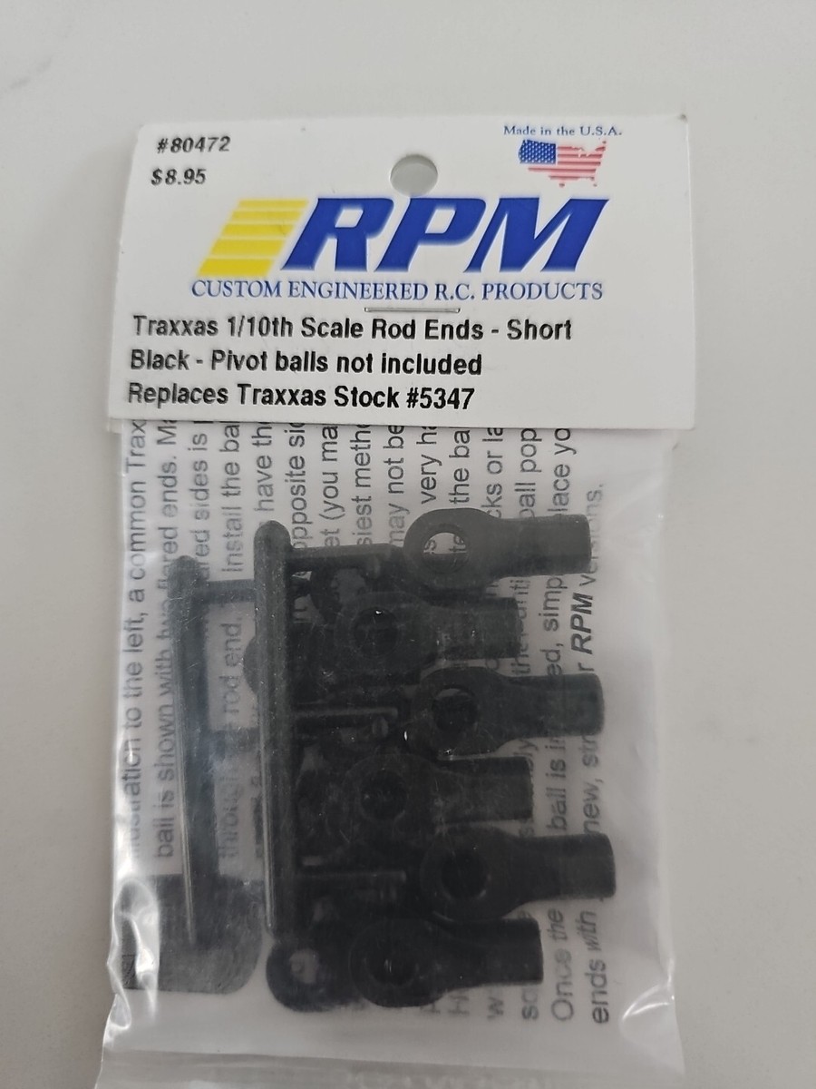 Medium The Brand RPM 5’6 NEW RPM 1/10 Scale Traxxas Rod Ends Short Black 80472 | eBay
