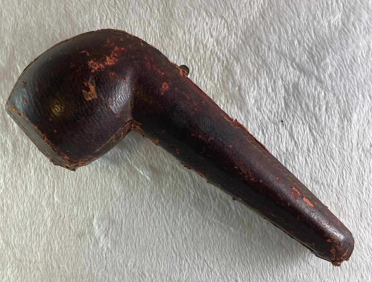 Vintage Antique WDC FRENCH BRIAR BAKELITE TOBACCO PIPE Gold