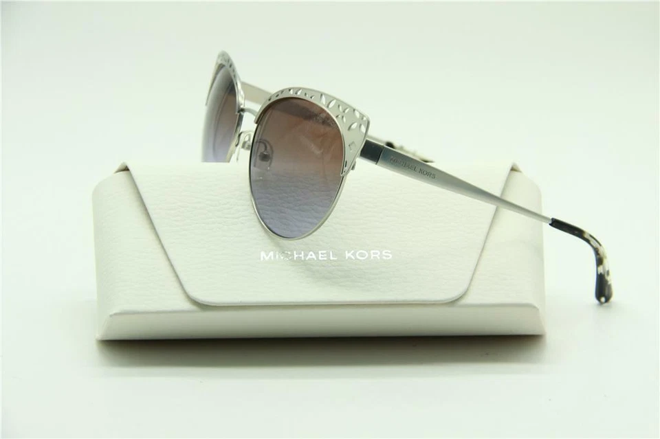 NUEVAS GAFAS DE SOL MICHAEL KORS MK 1023 106368 PLATEADAS AUTÉNTICAS MK1023 56-17 Foto 3 de 3