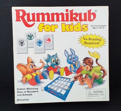 RUMMIKUB FÜR KINDER AB 5 JAHREN KEIN LESEN ERFORDERLICH. FÜR 2 BIS 4 SPIELER