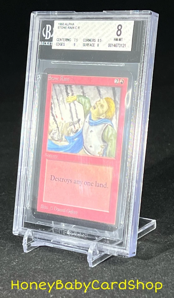 MTG Limited Edition Alpha 1993 Stone Rain BGS 8.0 NM/MT Old School 93/94 - Image 3 of 4