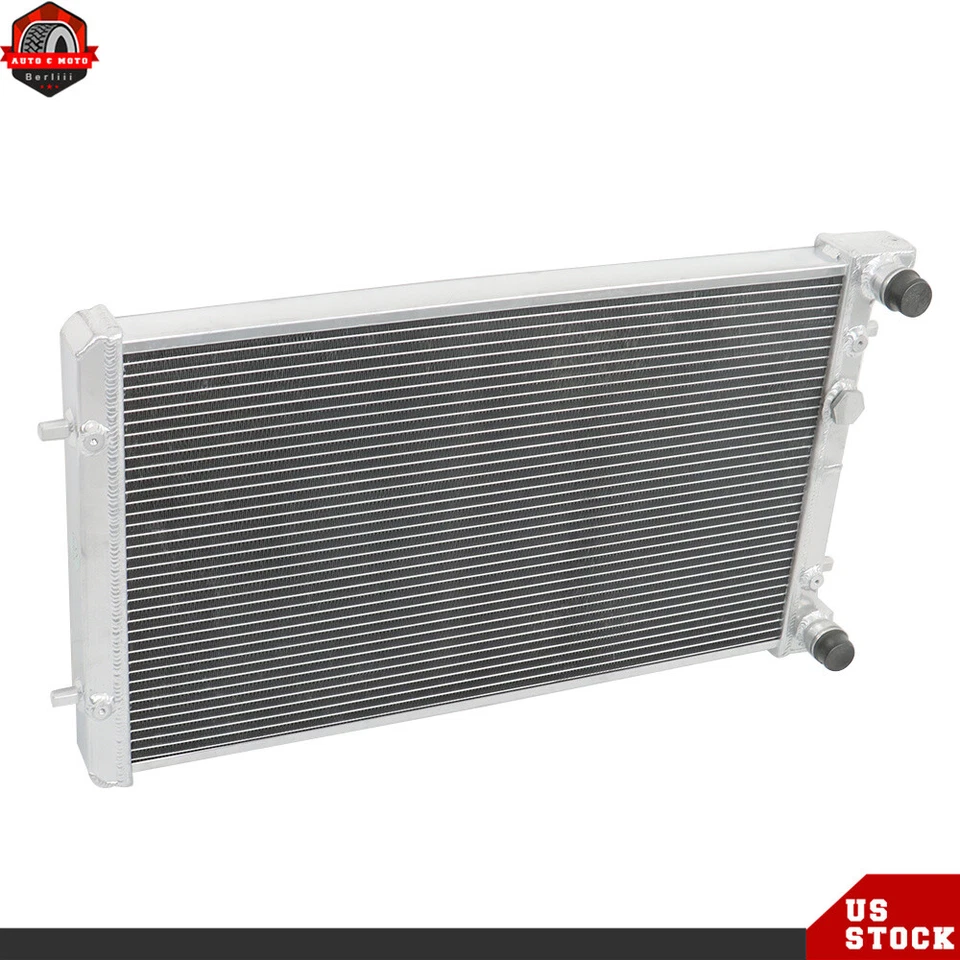 Fit For 99-06 VW VAG Golf Jetta MK4 Audi TT Aluminum Dual Core Cooling Radiator - Image 2 of 4