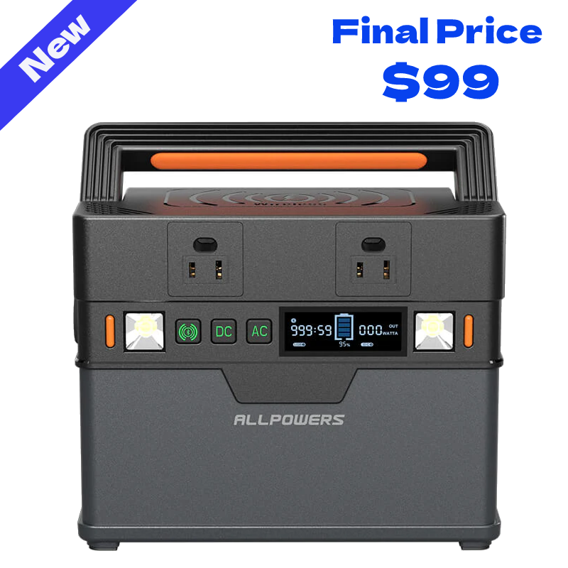 ALLPOWERS 300W 288Wh 78000mWh Portable Power Station Solar P
