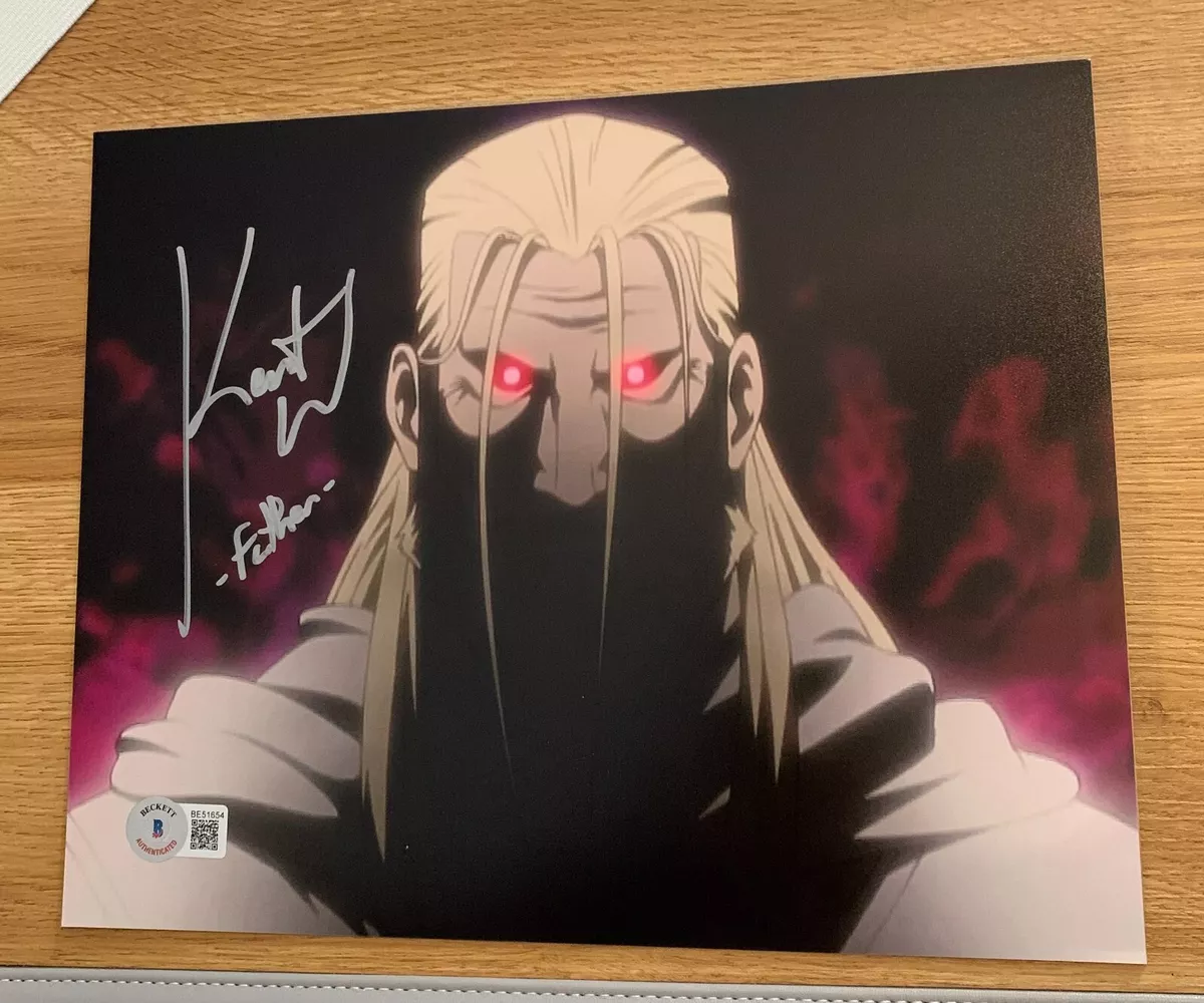 Kent Williams Anime Autograph as Father Fullmetal Alchemist 8x10 Photo Beckett