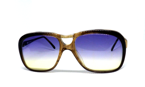 Lunettes de Soleil Homme Femme Vintage Âge 80 Made IN Italy Brumeux Pierre Leroc - Photo 2 sur 5