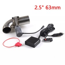 2.5 63mm Electric Exhaust Valve System Dump Muffler Pipe Kit Adjustable Remote