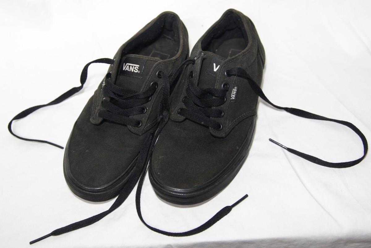 Vans Sk8 Lo Triple Black Shoes Mens Size 8.5 Canvas Skate Sneaker Deluxe Vans Skate Sk8-Low Skateboard Shoe - Black/Black main image 2