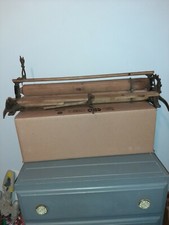 Antique Large Wood and Cast Iron Roller