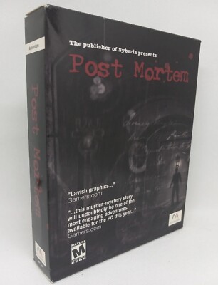 Post Mortem PC Game 2 Disc Set in Original Retail Box with Manual Windows XP
