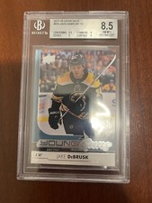 2017-18 Upper Deck Young Guns Jake DeBrusk Rookie BGS 8.5 w/ a 9.5 sub