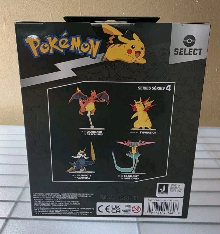 Экшн-фигурка Pokemon Typhlosion Select серия 4 Jazwares 6 дюймов (новая и запечатанная) - Изображение 2 из 3